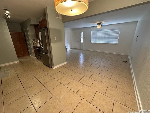 105 W Silver Sands Unit 105A, San Antonio, TX 78216 - spare room featuring light tile patterned flooring and ceiling fan