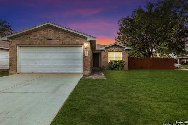 9003 Timber Frk, San Antonio, TX 78250 - ranch-style home with brick siding, driveway, and a garage