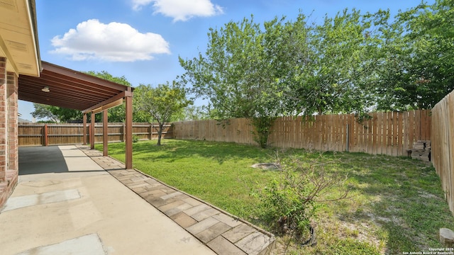 2166 Jolie, New Braunfels, TX 78130 - fenced backyard with a patio area