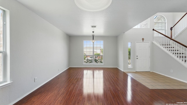 2166 Jolie, New Braunfels, TX 78130 - entryway featuring stairs and wood finished floors