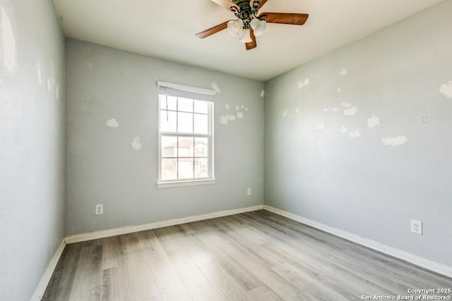 2907 Emery, San Antonio, TX 78222 - unfurnished room with wood finished floors and ceiling fan