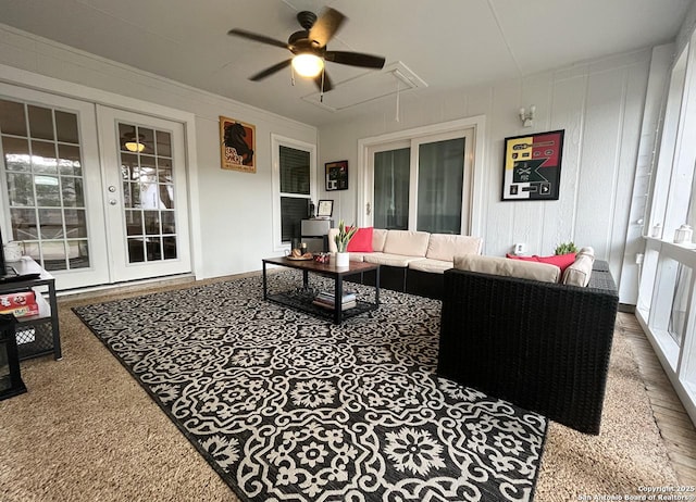 15115 Mission Oaks St, San Antonio, TX 78232 - sunroom / solarium with french doors