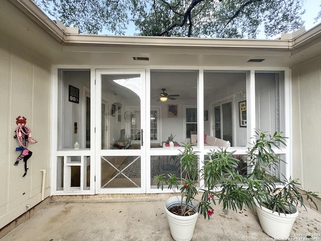 15115 Mission Oaks St, San Antonio, TX 78232 - doorway to property with a patio