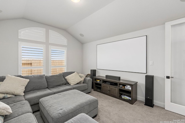 2905 Harvest Moon, Seguin, TX 78155 - cinema with vaulted ceiling and light colored carpet