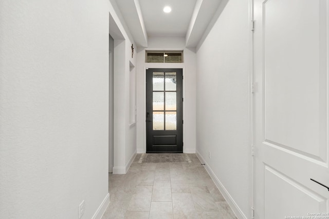 2905 Harvest Moon, Seguin, TX 78155 - doorway to outside with baseboards and recessed lighting