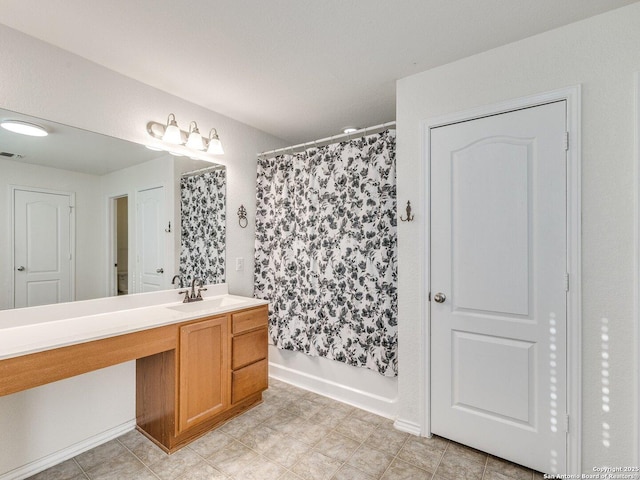 20127 Silver Strm, San Antonio, TX 78259 - full bathroom with vanity and shower / bath combination with curtain