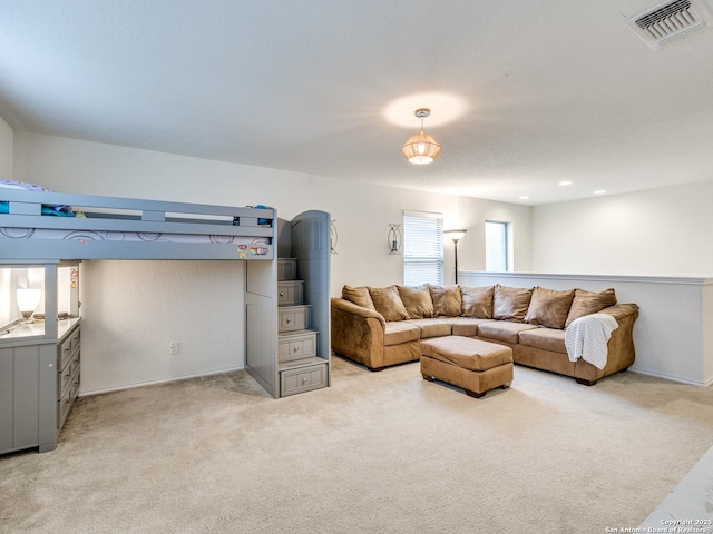 20127 Silver Strm, San Antonio, TX 78259 - living room with light carpet