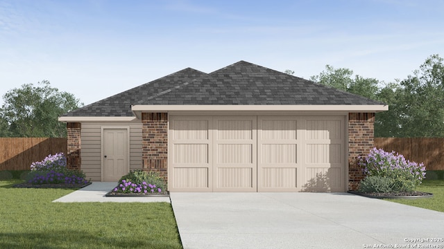 22926 Double Bogey, San Antonio, TX 78261 - garage with concrete driveway