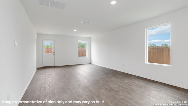 22926 Double Bogey, San Antonio, TX 78261 - spare room with wood finished floors and recessed lighting