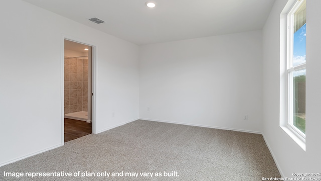 22926 Double Bogey, San Antonio, TX 78261 - carpeted spare room featuring baseboards and recessed lighting