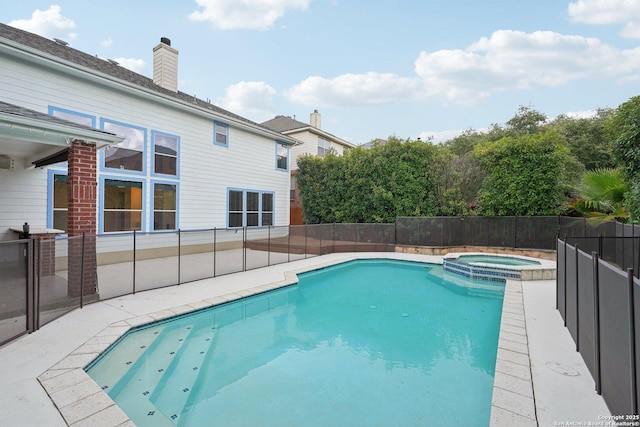519 Catanbo, San Antonio, TX 78258 - view of pool featuring a pool with connected hot tub