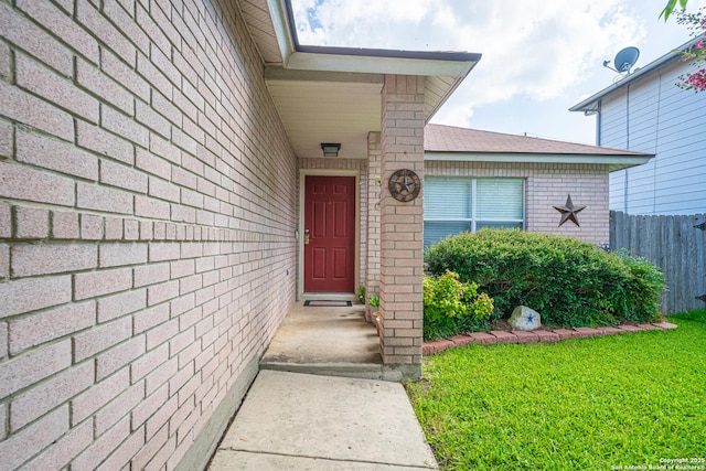 11002 Stagwood Pass, San Antonio, TX 78254 - view of exterior entry featuring brick siding