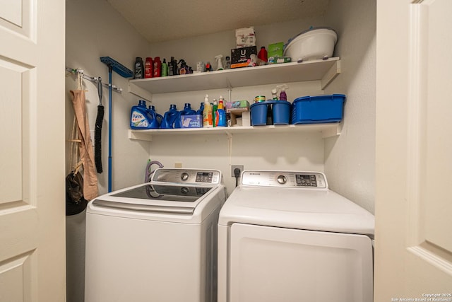 11002 Stagwood Pass, San Antonio, TX 78254 - laundry area with washer and dryer