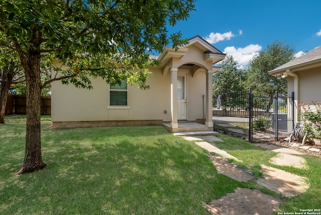 26130 Sunny Mdw, San Antonio, TX 78260 - view of front of house with stucco siding