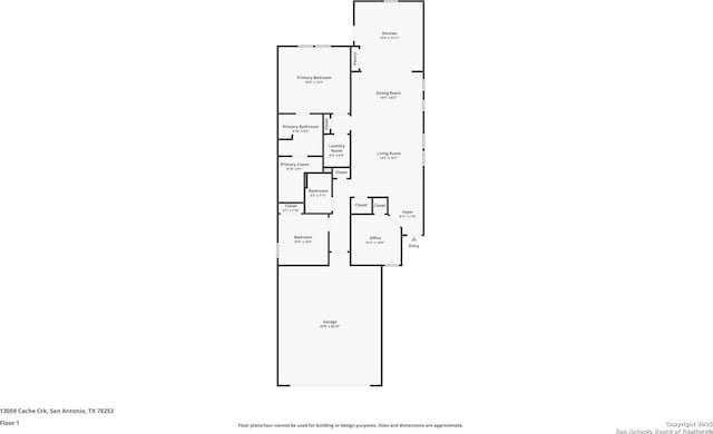 13059 Cache, San Antonio, TX 78253 - view of property floor plan