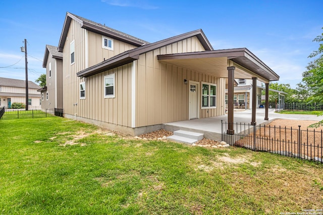 302 Riley Way, Kerrville, TX 78028 - rear view of property featuring board and batten siding