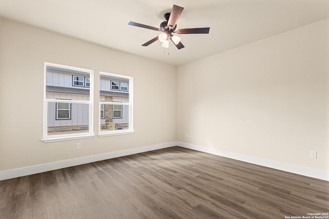 304 Riley Way, Kerrville, TX 78028 - unfurnished room featuring wood finished floors and ceiling fan