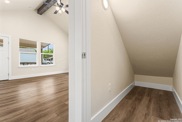 304 Riley Way, Kerrville, TX 78028 - bonus room featuring ceiling fan and dark wood finished floors