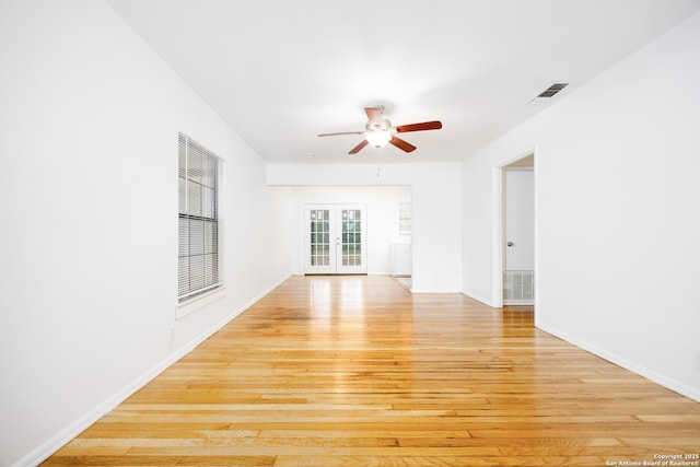 251 Serna, San Antonio, TX 78218 - spare room with light wood-type flooring and ceiling fan