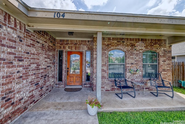 104 Sunday Ct, Uvalde, TX 78801 - entrance to property featuring brick siding