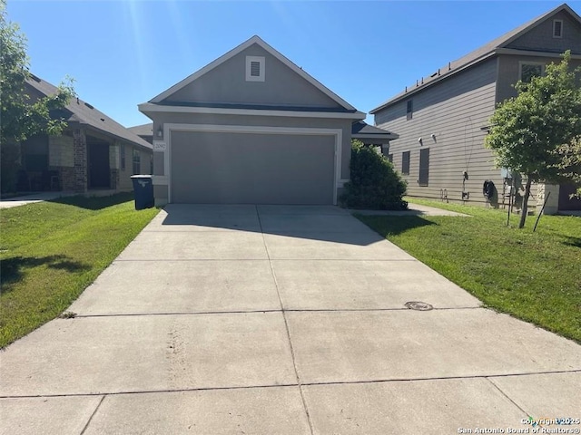 2092 Brandywine, New Braunfels, TX 78130 - single story home with a front yard, driveway, a garage, and stucco siding