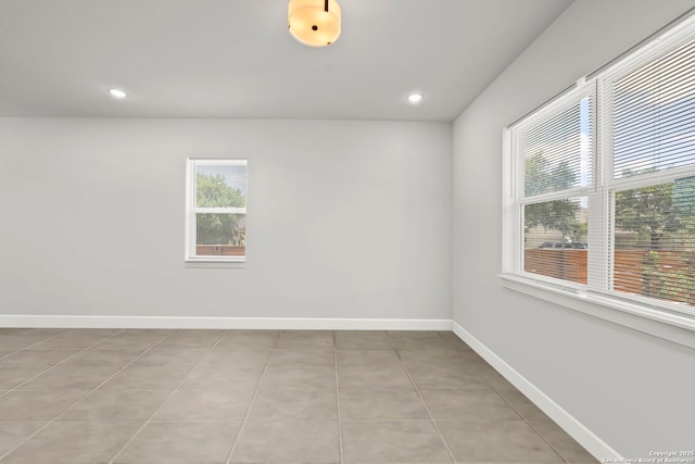 10706 Pharaoh Run, San Antonio, TX 78254 - spare room with recessed lighting and light tile patterned flooring