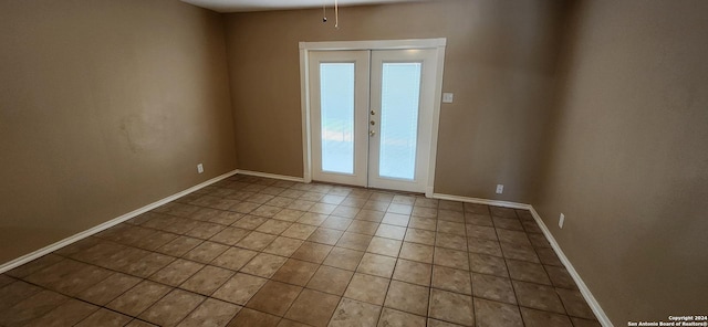 1826 Laven Dr, San Antonio, TX 78228 - unfurnished room with tile patterned flooring and french doors