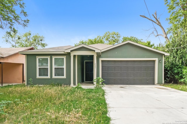 223 Baxter, Seguin, TX 78155 - single story home with an attached garage, concrete driveway, and stucco siding