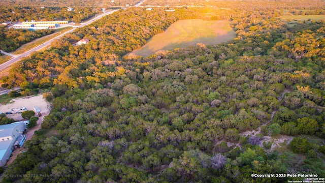 540 Soft Wind, Canyon Lake, TX 78133 - aerial view of a heavily wooded area