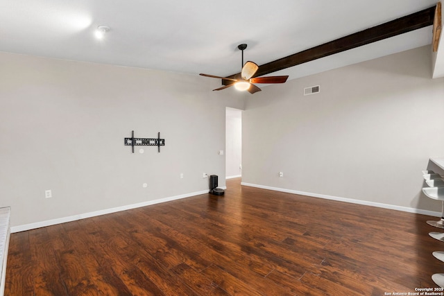 5811 Lake Chap, San Antonio, TX 78222 - spare room with a ceiling fan and wood finished floors