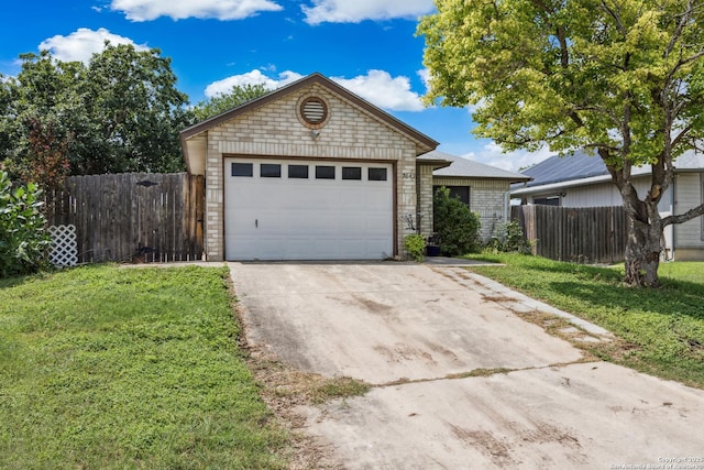 7643 Heathridge, San Antonio, TX 78250 - ranch-style home with a garage and driveway