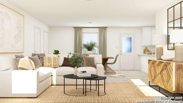 13635 Aston Mnr, San Antonio, TX 78253 - living room with light wood-type flooring
