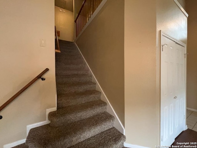 5103 Cabin Lake Dr, San Antonio, TX 78244 - stairs with baseboards