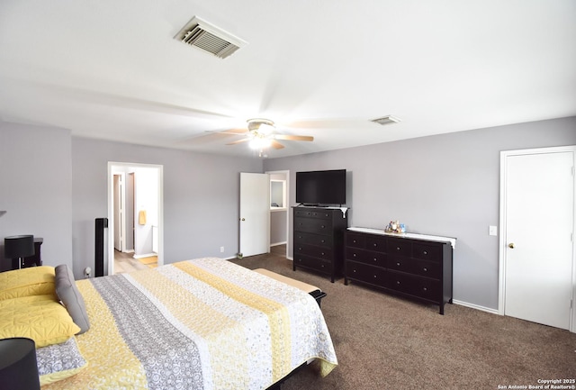10310 Mission Crk, Converse, TX 78109 - bedroom featuring carpet flooring and a ceiling fan