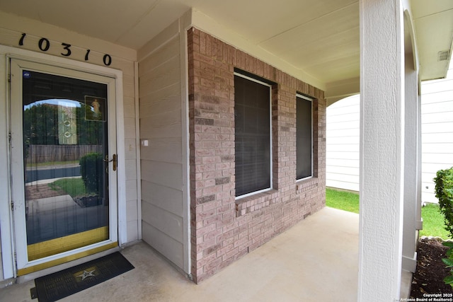 10310 Mission Crk, Converse, TX 78109 - entrance to property with brick siding and covered porch