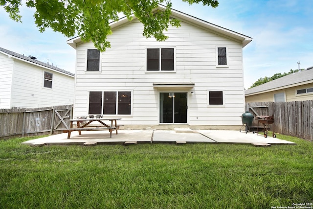 10310 Mission Crk, Converse, TX 78109 - rear view of house with a patio and a fenced backyard