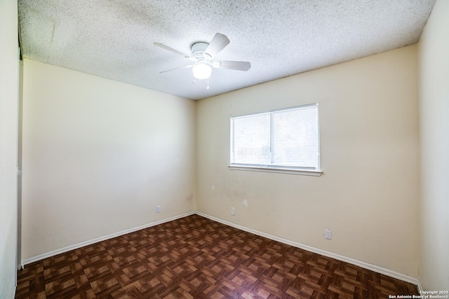 1034 Lemon Tree, San Antonio, TX 78245 - unfurnished room with ceiling fan and a textured ceiling