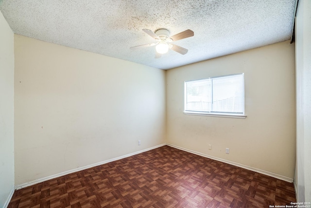 1034 Lemon Tree, San Antonio, TX 78245 - unfurnished room with ceiling fan and a textured ceiling