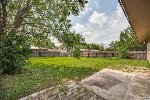 1034 Lemon Tree, San Antonio, TX 78245 - fenced backyard with a patio