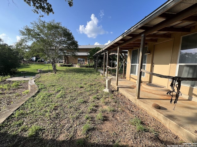 184 Guadalupe Hls, Seguin, TX 78155 - view of green lawn featuring a patio