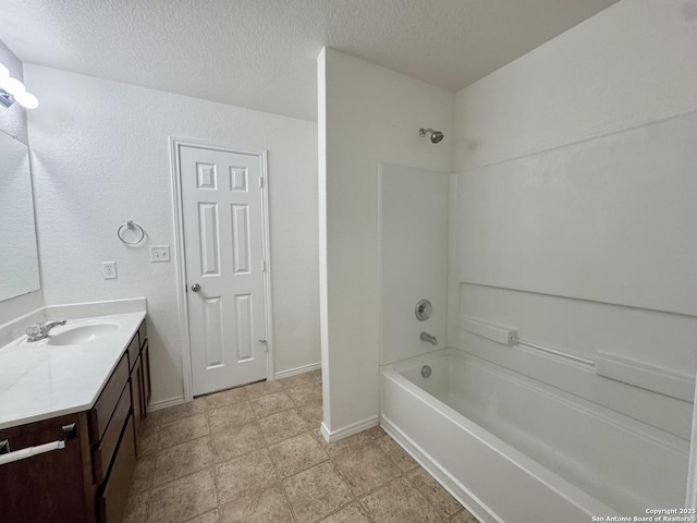 130 Palazzo Torre, San Antonio, TX 78253 - full bath featuring vanity, shower / bath combination, and a textured ceiling