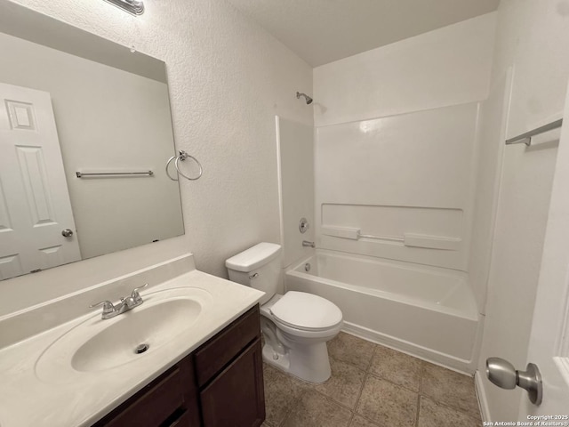 130 Palazzo Torre, San Antonio, TX 78253 - full bathroom featuring vanity, washtub / shower combination, and a textured wall