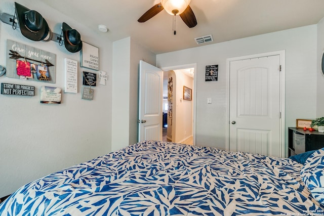 8838 Palmetto Fls, San Antonio, TX 78254 - bedroom with a ceiling fan
