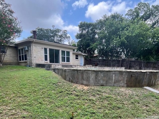 117 Bryker, Terrell Hills, TX 78209 - back of property with stone siding