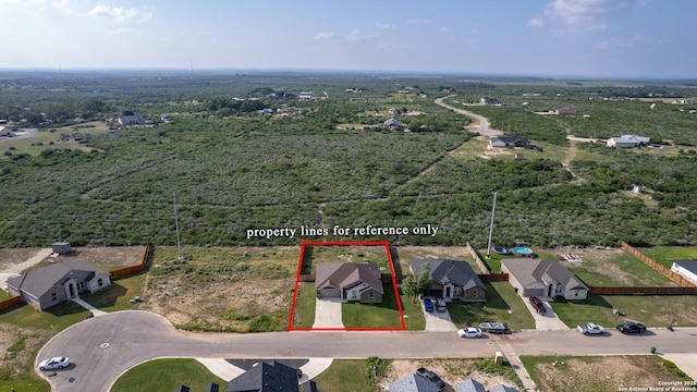 13 Hope, Uvalde, TX 78801 - aerial perspective of suburban area with property boundaries highlighted