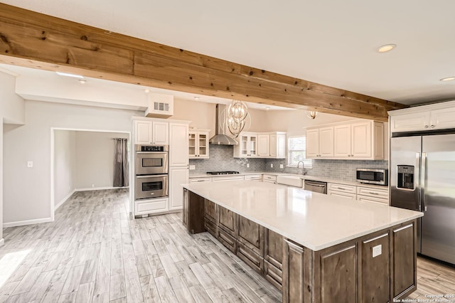 142 Winn, Universal City, TX 78148 - kitchen featuring appliances with stainless steel finishes, recessed lighting, decorative backsplash, light countertops, and white cabinetry