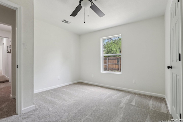 333 S Mesquite, New Braunfels, TX 78130 - carpeted empty room with a ceiling fan and baseboards