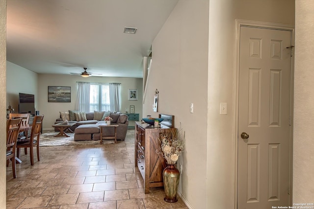 12870 Limestone, San Antonio, TX 78253 - living area featuring ceiling fan