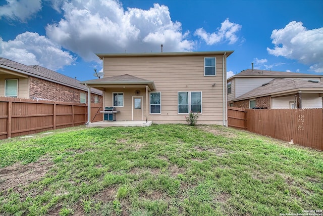 12870 Limestone, San Antonio, TX 78253 - rear view of house featuring a patio and a fenced backyard