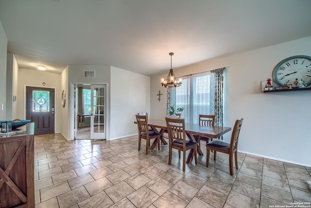 12870 Limestone, San Antonio, TX 78253 - dining room featuring a chandelier and baseboards